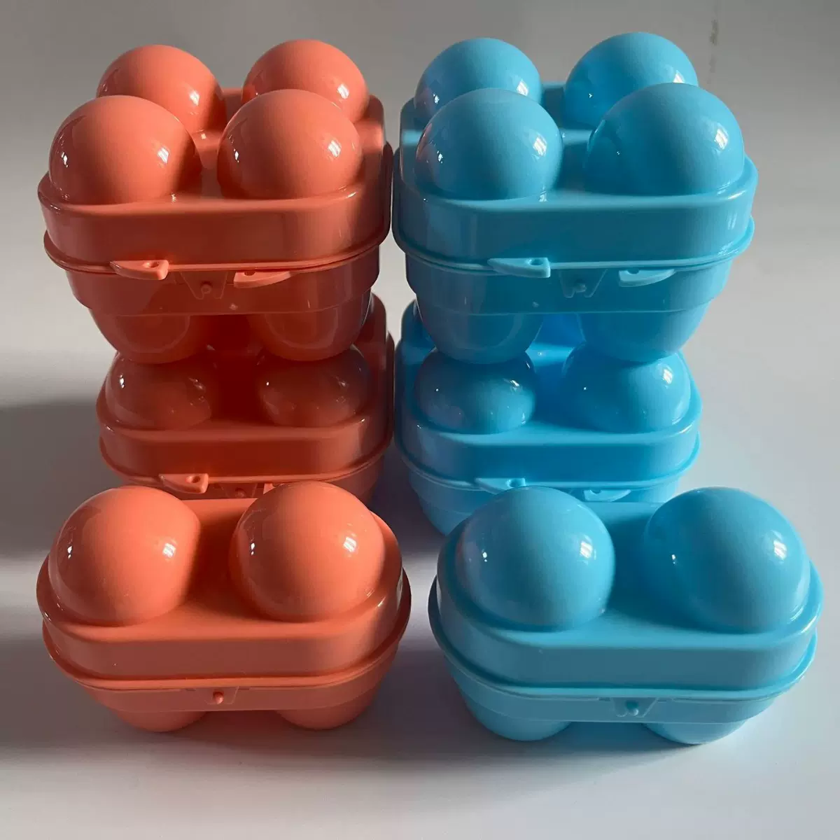 批发4格鸡蛋托 户外防摔鸡蛋格 野营便捷4格鸡蛋收纳盒 塑料蛋格