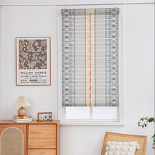 新款现代简约遮光扇形罗马帘可升降折叠遮光卷帘客厅书房窗帘成品