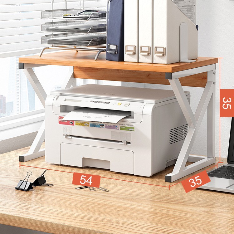 Estante de impresora Estante de almacenamiento multicapa de piso Estante de subcapa Estante de almacenamiento de escritorio de oficina Gabinete de almacenamiento de impresora