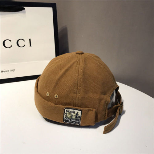 Adult Cap Children Autumn Winter Retro Brimless Bucket Hat Korean Style Versatile Landlord Hat Men Sailor Ruffian Hat DEM