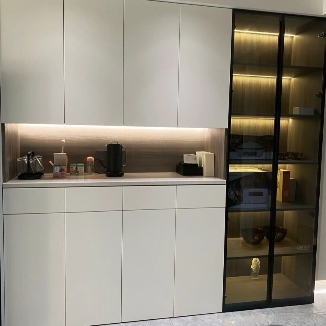 全屋定制整体衣柜家用卧室推拉门衣柜橱柜电视柜订制家具
