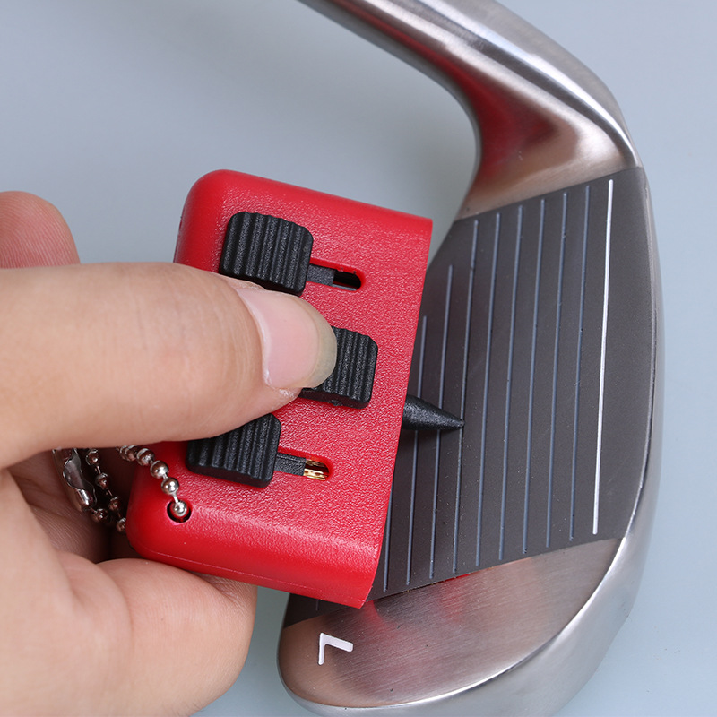 Cepillo de limpieza multifuncional de golf transfronterizo portátil de tres usos suministros de limpieza de ranura cepillo de limpieza accesorios al por mayor