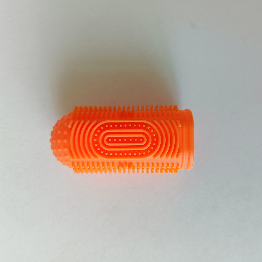 Pet dedo cepillo de dientes cepillo de dientes de silicona personalizado perro gato 360 ° sarro oral productos de limpieza y cuidado