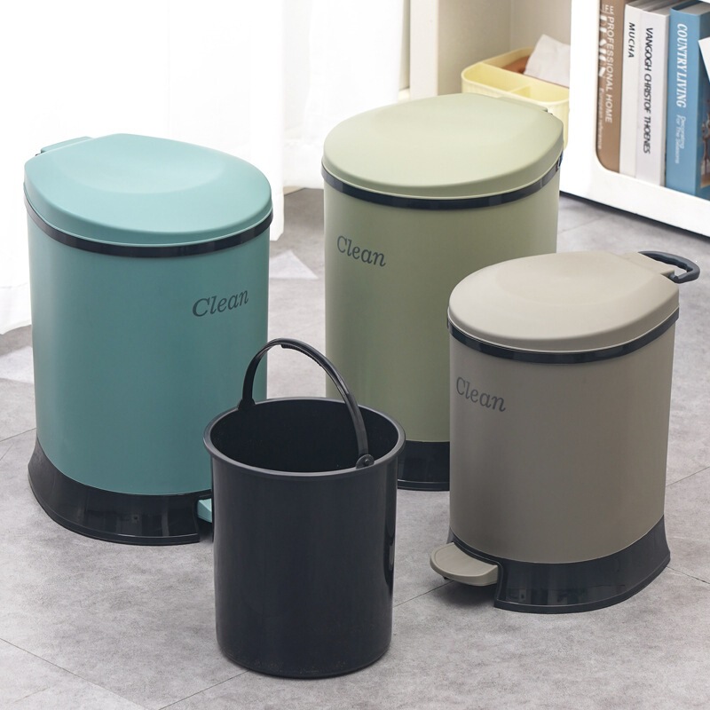 Trash Can with a High-End, Light Luxury Feel for Kitchen, Bathroom, Living Room, Home Use, with Lid and Foot Pedal, Room Trash Bin, Waste Basket Trash Can with a High-End, Light Luxury Feel for Kitchen, Bathroom, Living Room, Home Use, with Lid and Foot Pedal, Room Trash Bin, Waste Basket