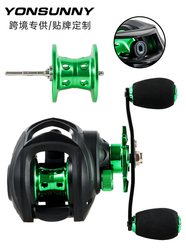 Carretes de baitcasting de alta velocidad con freno magnético, línea antiexplosión, carretes de pesca de ultra-largo alcance, carretes para línea de pesca, selección transfronteriza.