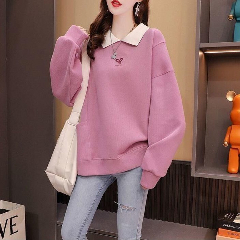 Autumn cotton fashionable sweatshirt for pregnant