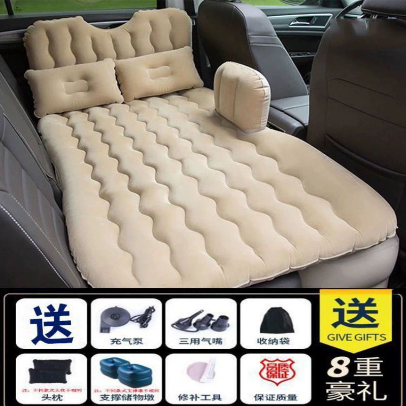 Inflatable mattress for auto for traveling for car, universal soft heel