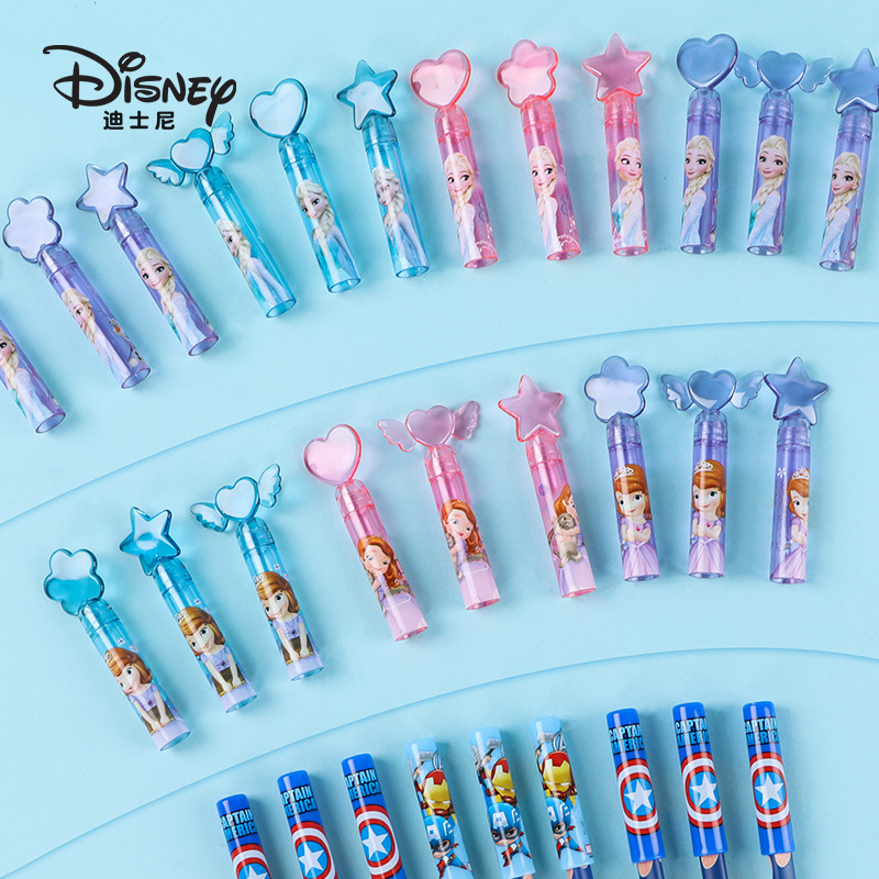 Disney cartoon pen cap, primary school student transparent pen cap, children's plastic pencil protective cap