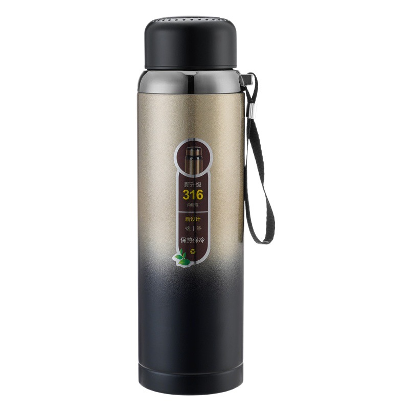 1000ml de gran capacidad acero inoxidable 316 taza vacío olla hombres y mujeres adultos té viaje portátil agua del hogar