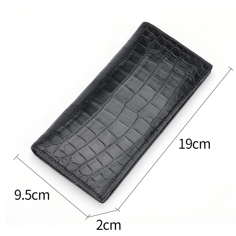 Traje de la cartera de los hombres de todos los partidos casuales de longitud media embrague de cuero de los hombres multi-tarjeta de cocodrilo billetera de cuero