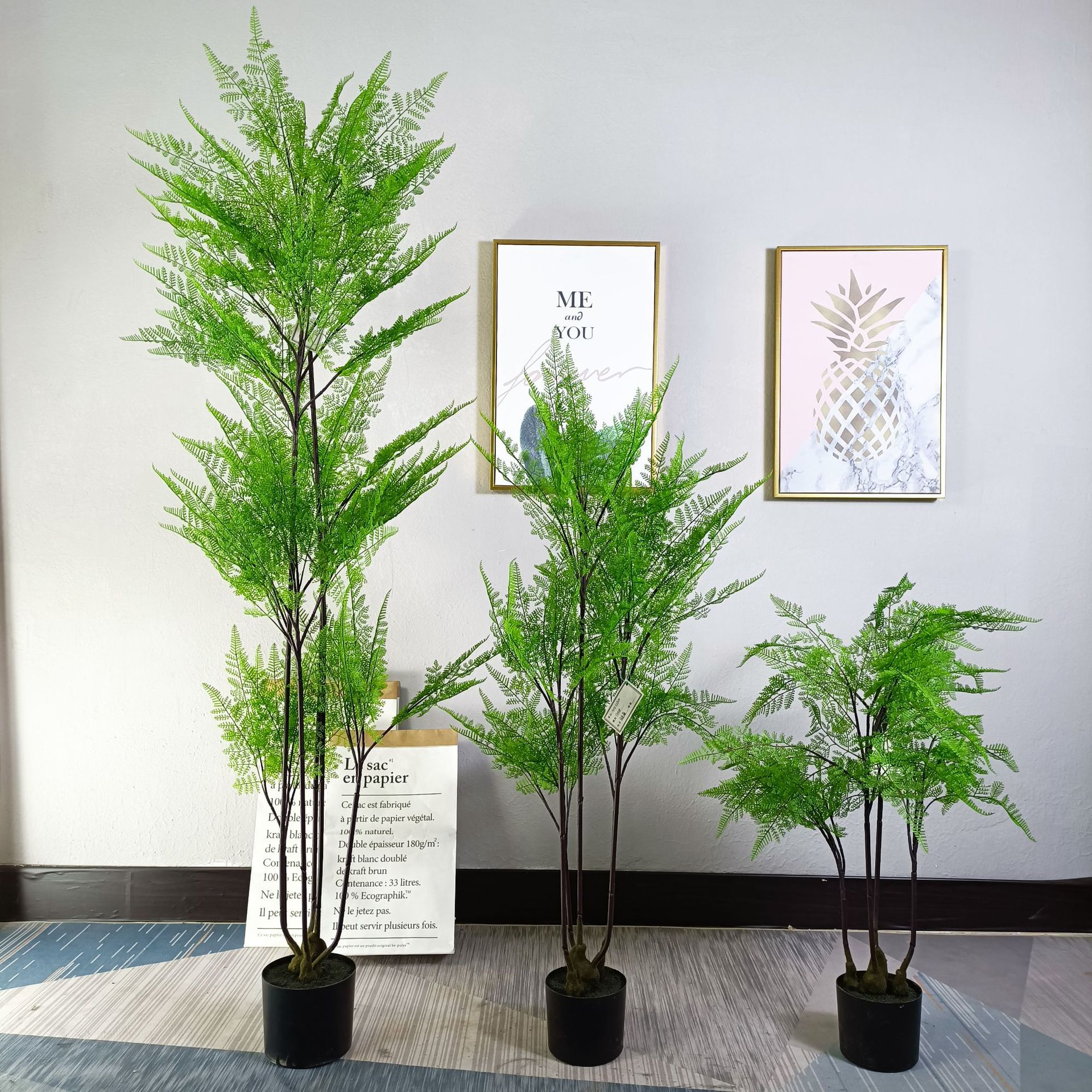 Helecho persa artificial, helecho persa artificial, helecho persa artificial, helecho falso artificial, helecho persa en maceta