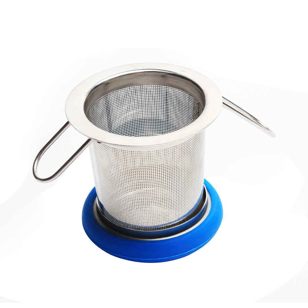 Fábrica directa de acero inoxidable 304 plegable cubo de té fabricante de té en stock colador de té al por mayor colador de té de acero inoxidable