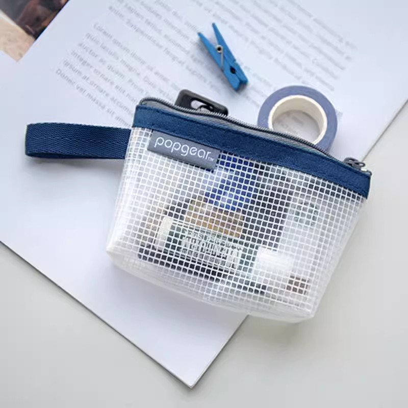 FOLDERMATE fumeigao 830 caja de lápices tridimensional bolsa de almacenamiento semitransparente impermeable para almacenamiento de oficina de estudiantes de gran capacidad