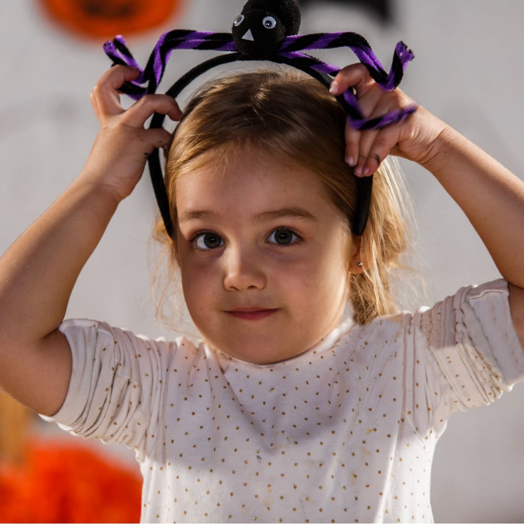 Transfronterizos Halloween tocado de cabeza de araña simple hebilla de cabeza de araña tocado de cabeza de araña arnés de cabeza de araña props de decoración arnés de cabeza