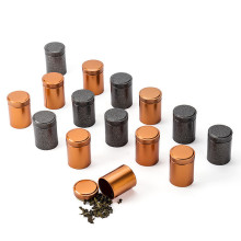 茶叶罐小号茶盒茶罐金属迷你扣盖马口铁茶叶小罐大红袍岩茶小泡罐