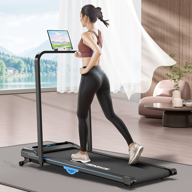Cross-border e-commerce treadmill household electric small indoor folding ultra-quiet mini slimming flat walking machine