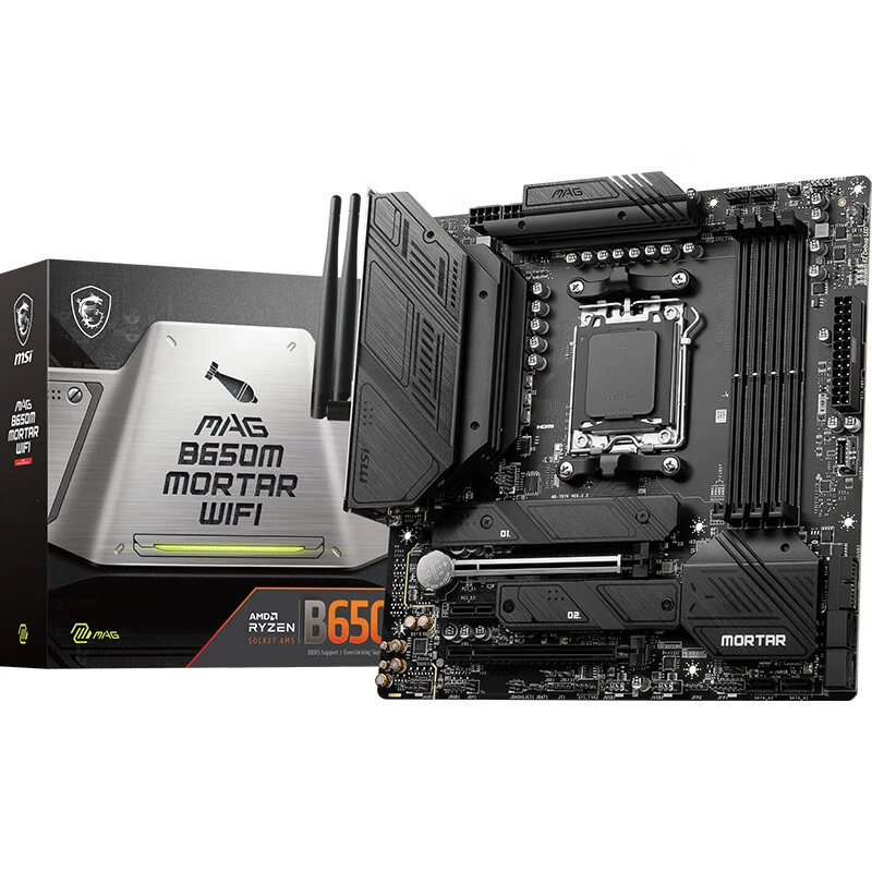 Материнская плата MSI MAG B650M MORTAR WIFI для ПК, для сокета AM5, совместима с 7600X/7700X