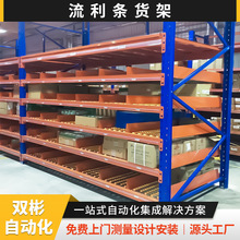 浙江厂家重力钣金铝合金流利式货架滑动仓库滚筒仓储货架流利货架