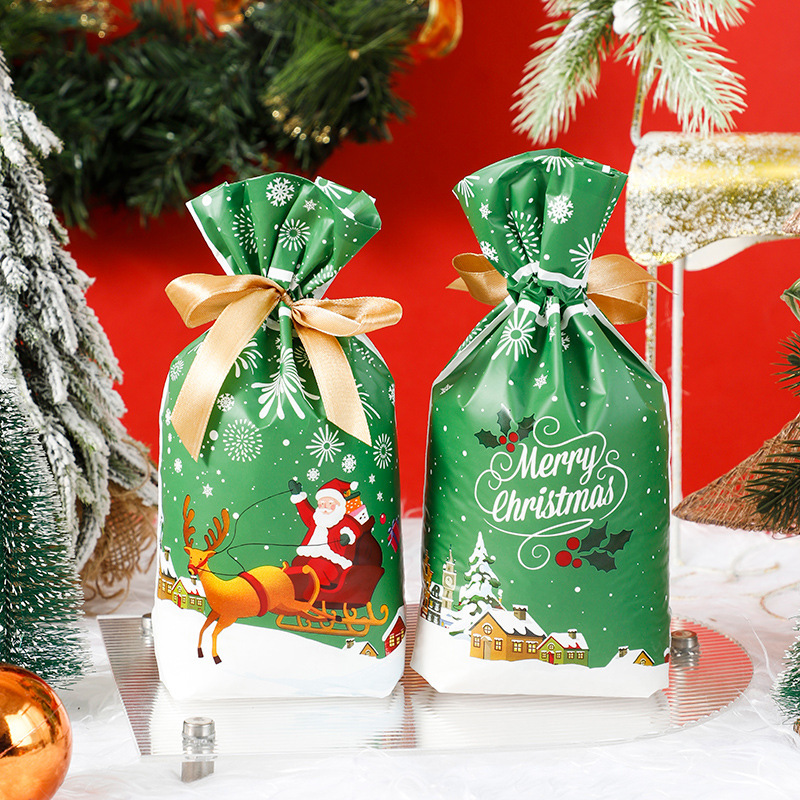 新商品オリジナル平安果袋ギフトバッグクリスマスキャンディー包装袋リボン巾着袋ギフト袋|undefined
