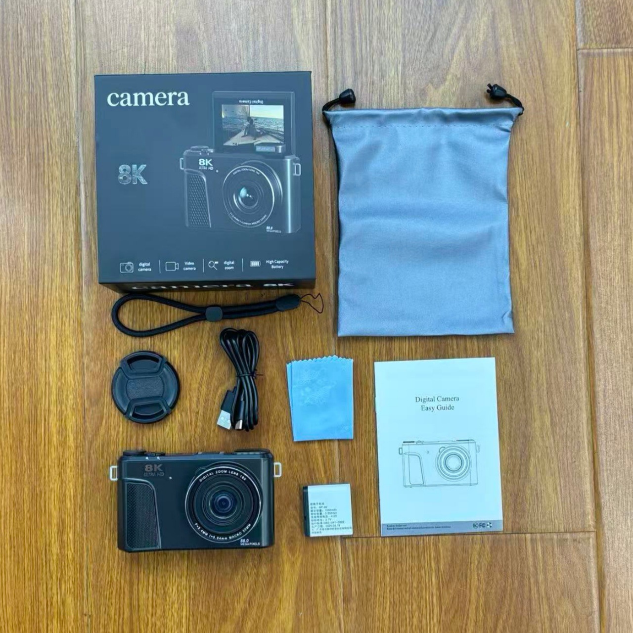 Nuevas cámaras digitales transfronterizas de 8k micro-single 3 pulgadas de pantalla de flip party estudiantil selfie cámara wifi CCD HD
