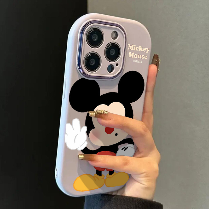 Say Hello to Mickey, Suitable for Apple 17Promax Fine Hole Fat Phone Case Iphone16/15/14/13 New Say Hello to Mickey, Suitable for Apple 17Promax Fine Hole Fat Phone Case Iphone16/15/14/13 New