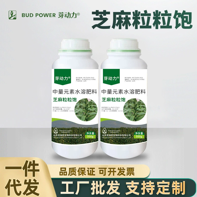 Семена кунжута Ядунма полны стручков, плотных углов и множества семян. Водорастворимое удобрение среднего элемента для горшечного и почвенного кунжута