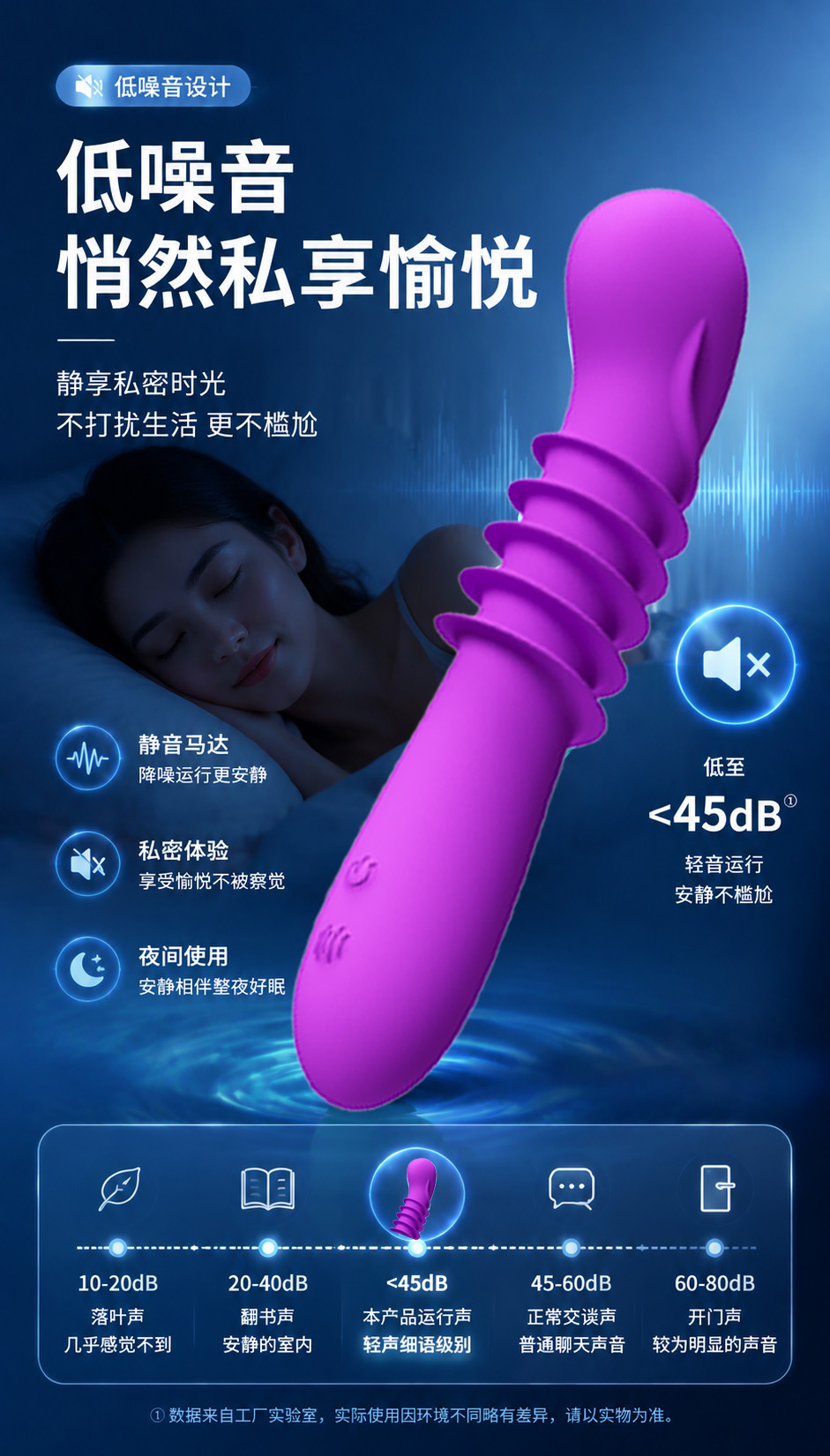 Liquid Silicone Vibrator with 7 Vibration Modes, USB Magnetic Charging, One-Hand Control — detail image 7