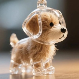 Dog Hair Storage Cute Pendant Keychain Bag Pendant Capsule Collection Commemorative Creative Cartoon Pet Hair Pendant
