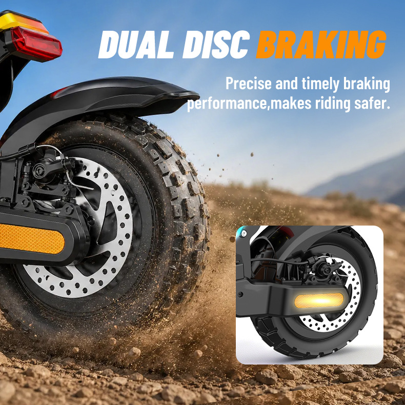 Factory wholesale European and American overseas warehouse 10inch Off-road electric scooter 2400W high power 48V long range shock absorption