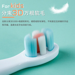 Cartoon Penguin Bundle 3D Fluffy Toothbrush for 1-4 Year Old Children, Food-Grade Chewable Brush Handle Toothbrush for Teething