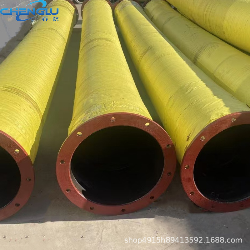 大口径吸排水胶管法兰钢丝骨架胶管大口径胶管高压胶管法兰橡胶管