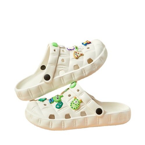 Summer DIY Crocs for women, thick-soled non-slip and odor-resistant shoes for women to wear outside, detachable sandals wholesale