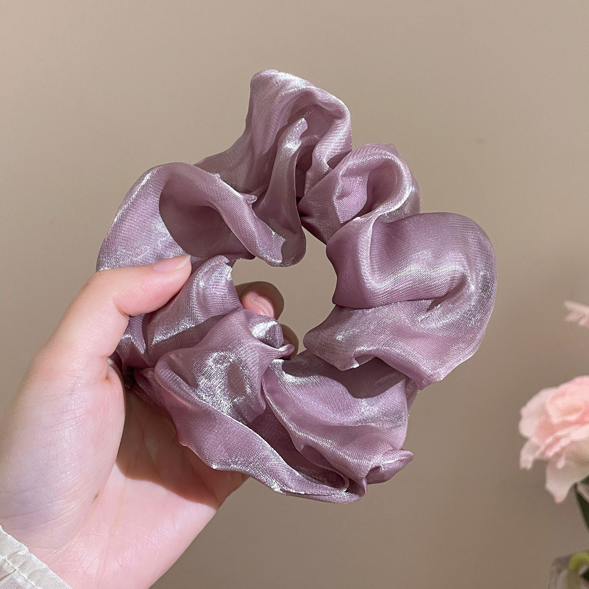 Nuevo encaje coreano anillo de cabello de alto nivel anillo de cabello de niñas cabeza de cuerda de arco flotante cuerda de cabello tocado
