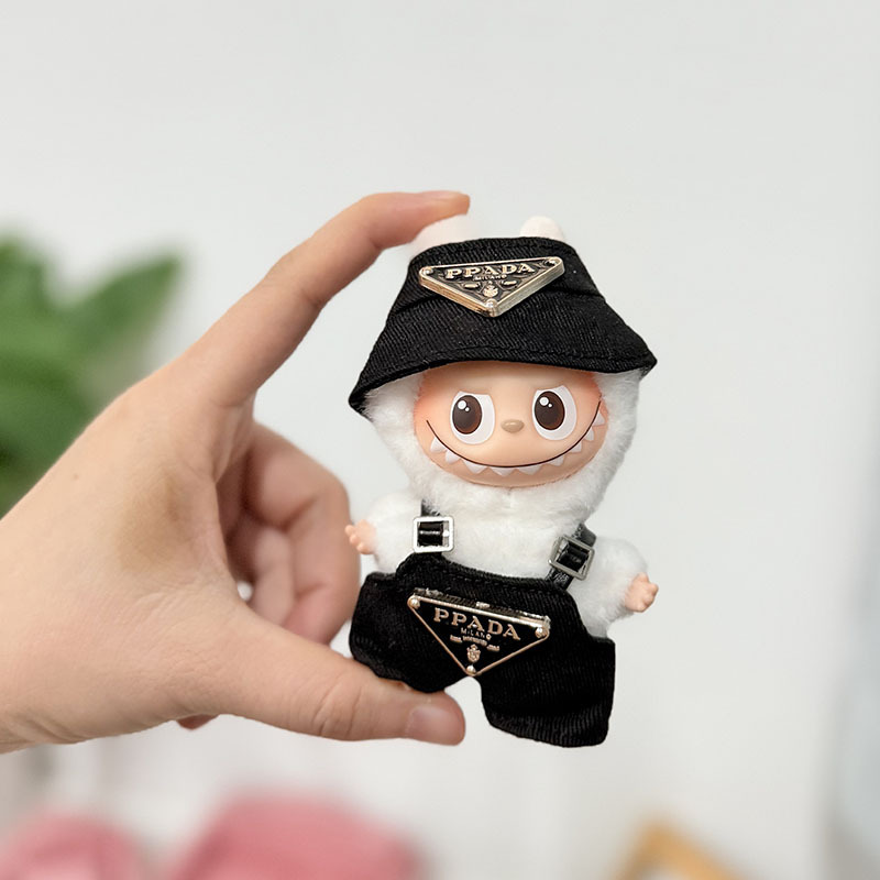 迷你版4.0LABUBU搪胶脸毛绒盲盒玩偶衣服圣诞套装小鼻嘎心底密码|undefined