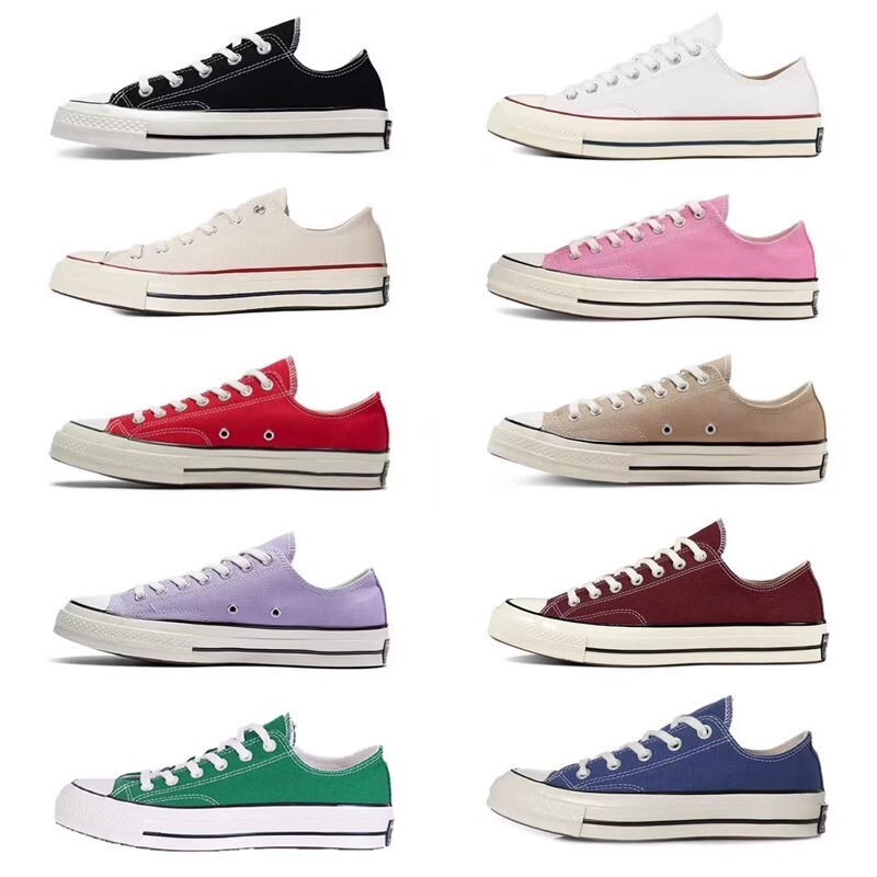 Cross-Border E-Commerce Putian Shoes Meiqi Converse Canvas Shoes Trendy Men's and Women's High and Low Top Couples Vulcanized Sneakers