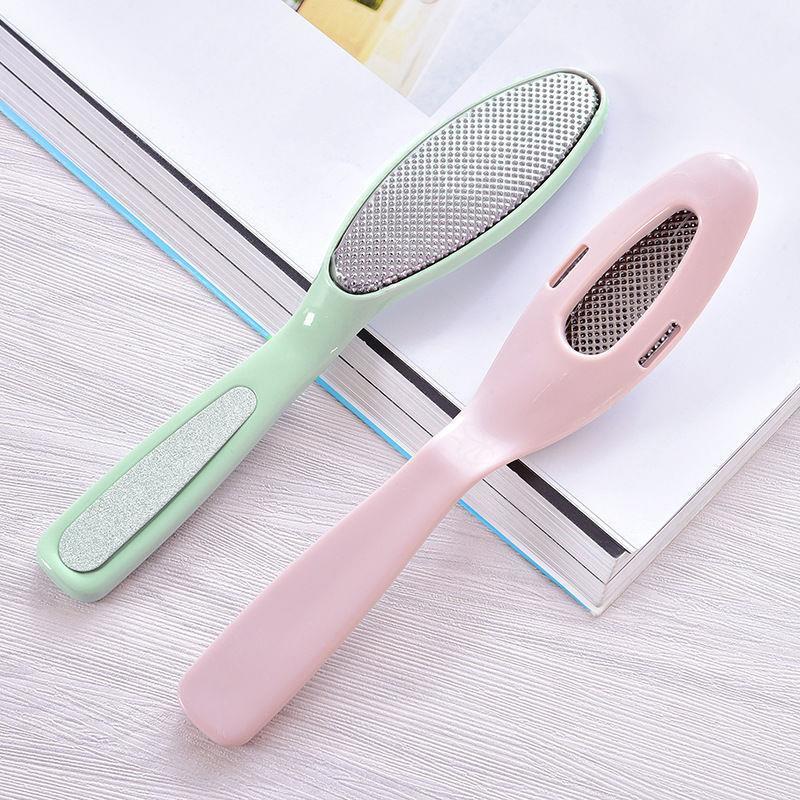 Factory Wholesale Stainless Steel Foot File Manual Sanding Pedicure Tool Dual-Head Foot Scraper Callous Remover Heel Shaver