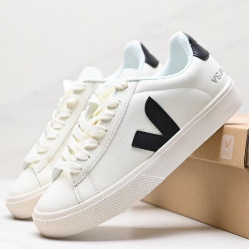 Cross-Border New V-Shaped Veja Men's and Women's White Shoes, Breathable, Casual and Versatile Couple Sneakers, Fashionable and Comfortable White Shoes Cross-Border New V-Shaped Veja Men's and Women's White Shoes, Breathable, Casual and Versatile Couple Sneakers, Fashionable and Comfortable White Shoes