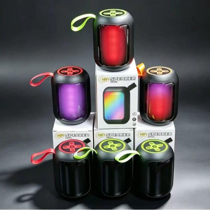 H102 Bluetooth Subwoofer Mini Speaker Colorful Lights Subwoofer High Volume Wireless Small Speaker Factory Direct Sales