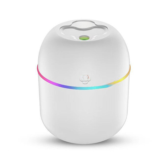 Cross-border creative colorful cup air humidifier, desktop household car running light humidifier USB logo