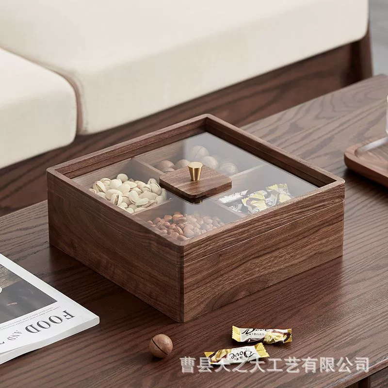 Новая коробка для сухофруктов цвета грецкого ореха домашняя гостиная коробка для хранения семян арахиса
