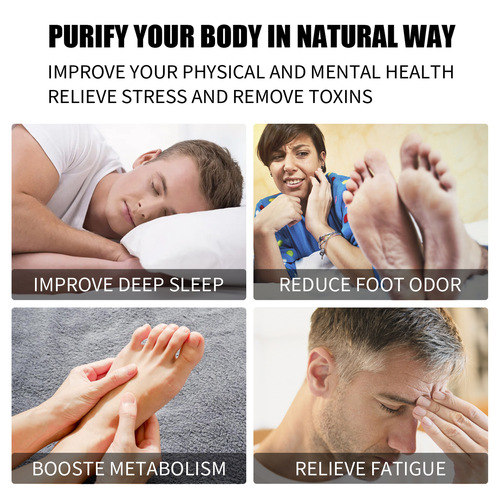 Ximonth Ginger Deep Cleansing Foot Patch Dehumidifying Foot Care Relieves Stress Relaxes Mind and Cleanses Body