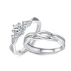 Silver ring suitable for men and women for beloved, one size jewelry, wholesale