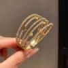 Golden bracelet heart shaped