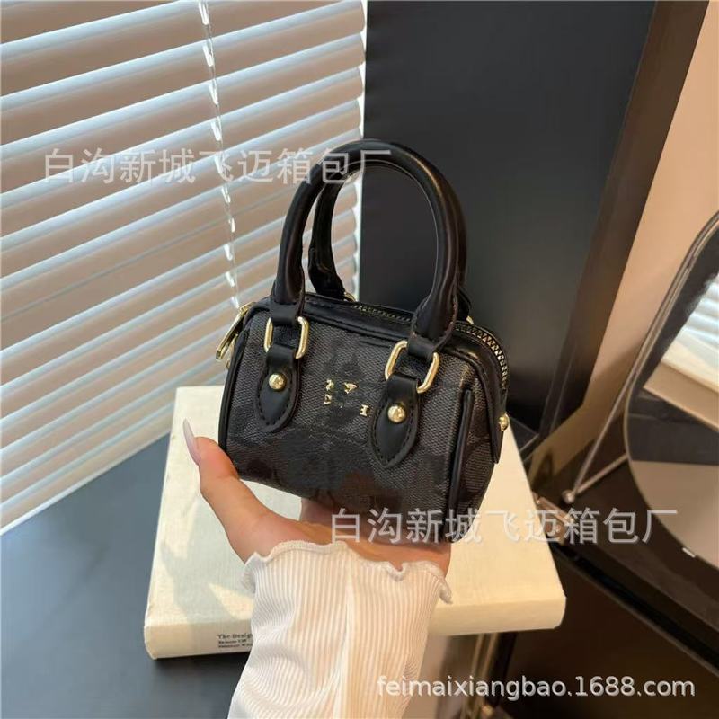 跨境经典印花bags欧美洋气小方包2025新款C家通勤个性时尚手提包|undefined