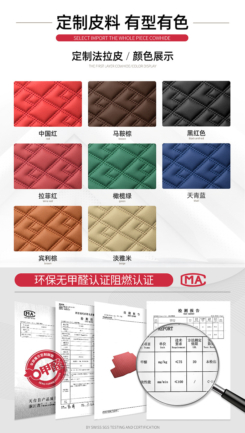 Customized Original Car-Fit Trunk Mat, High-End Leather, Waterproof and Wear-Resistant, Small Car Trunk Mat, Made to Order for All Car Models