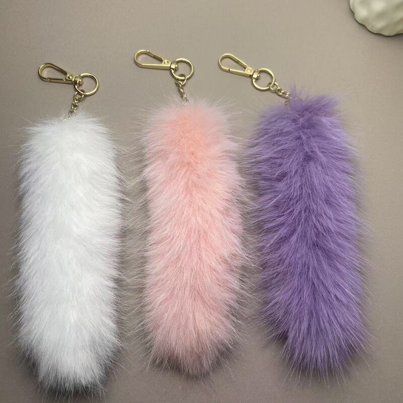 Imitation Fox Fur Pendant Bag Accessories Plush Props Imitation Fox Tail Car Keychain Versatile Hanging Ornament Imitation Fox Fur Pendant Bag Accessories Plush Props Imitation Fox Tail Car Keychain Versatile Hanging Ornament