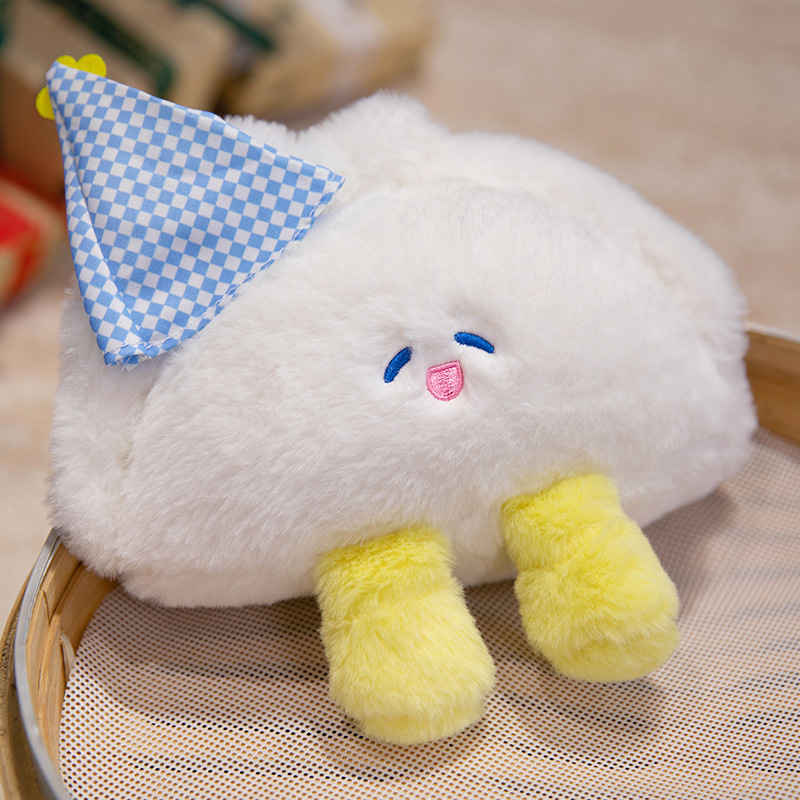 かわいい朝茶まんじゅう人形蒸し餃子ぬいぐるみ女の子睡眠ベッドメイト枕人形誕生日ギフト人形|undefined