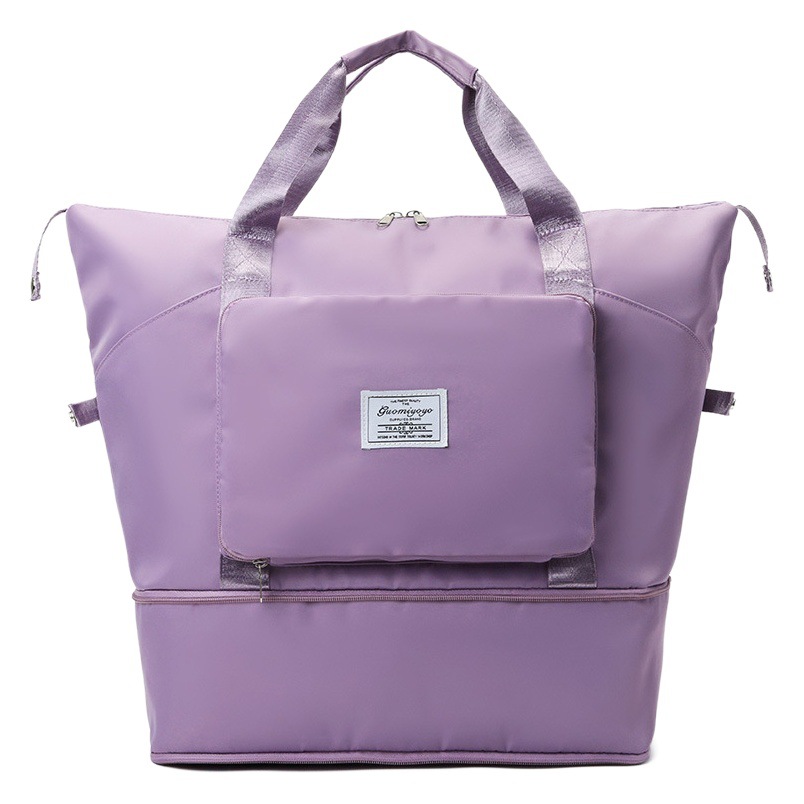 Bolsa de viaje plegable portátil de corta distancia para mujer bolsa de almacenamiento de espera de viaje de gran capacidad bolsa de equipaje de entrega de una pieza Bolsa de fitness