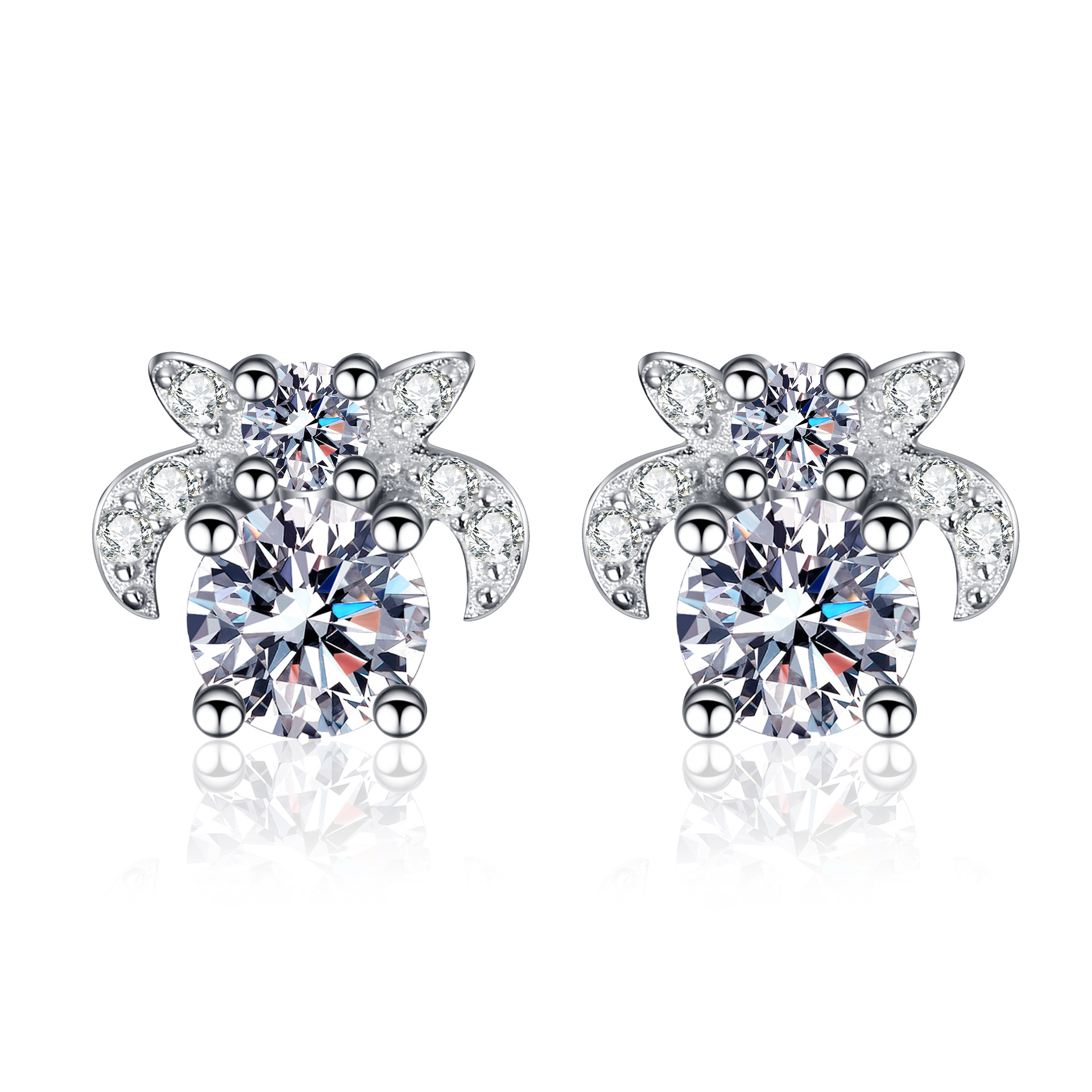 Argolas de moissanite cor d em prata de lei para mulher presente_voghion.com