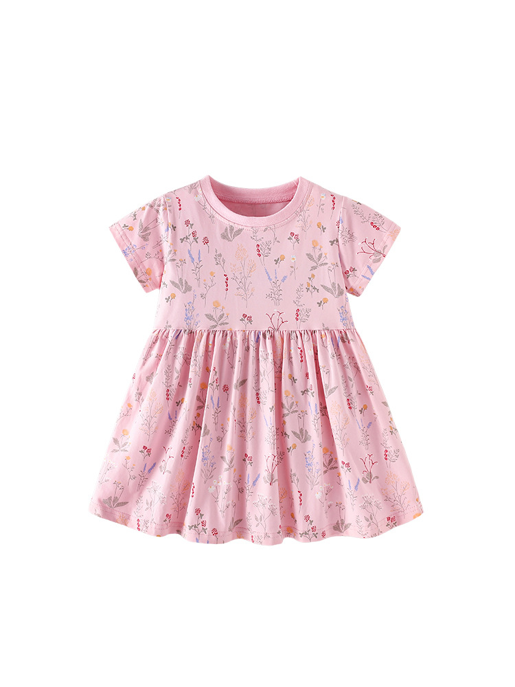 Cross-border malwee nuevo vestido de niña encantador A-letter cómodo vestido de princesa casual diario